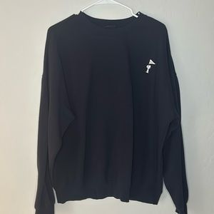 Dark blueish black crew neck